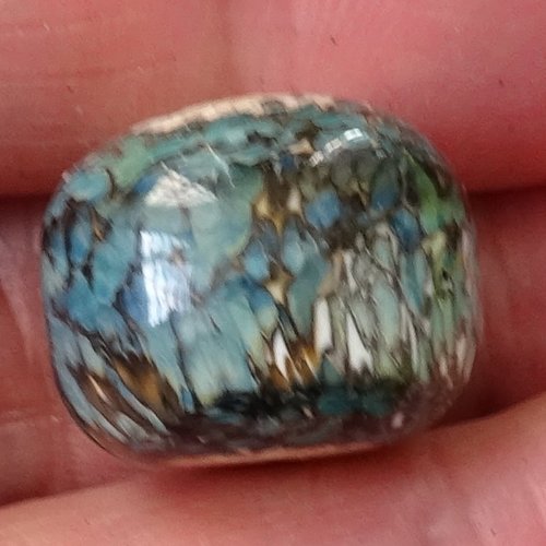 Perle d'art en verre de murano, verre filé, lampwork, perl.4680