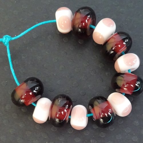 Lot de perles en verre de murano perl.4133