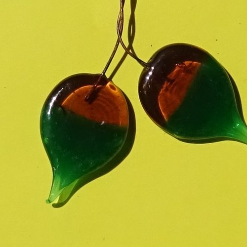 Headpins verre filé, lampwork, verre de murano, perl.5496