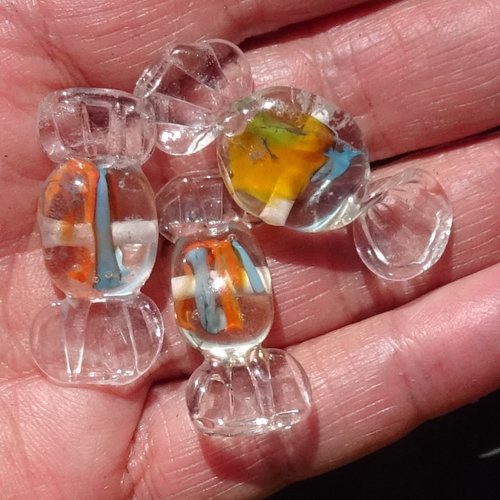 Perles bonbons en verre filé perl.5519