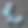 Lot de 5 perles en verre de murano, verre filé, perl.5621