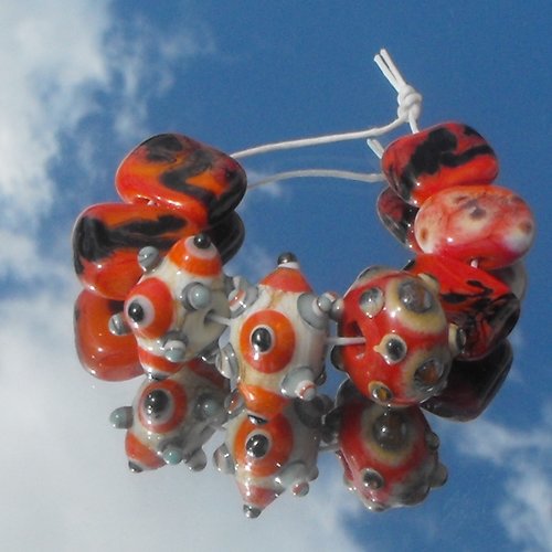 Set de perles en verre de murano perl.0466