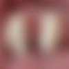 Lot de 2 de perles en céramique, skull, tête de mort, perl.4492