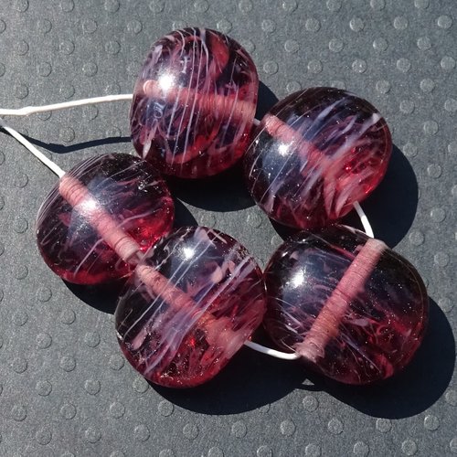 Lot de perles en verre de murano perl.4319
