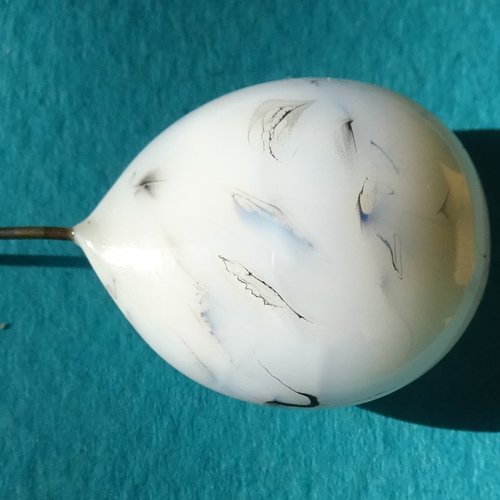 Perle sur tige en verre filé perl.4184