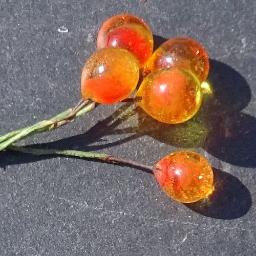 Lot de headpins en verre perl.3325