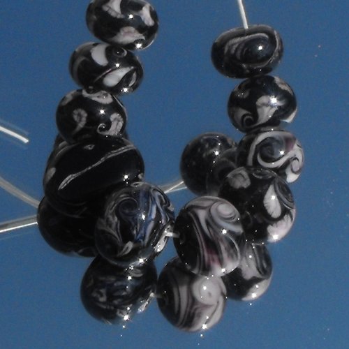 Set de perles en verre de murano perl.0485