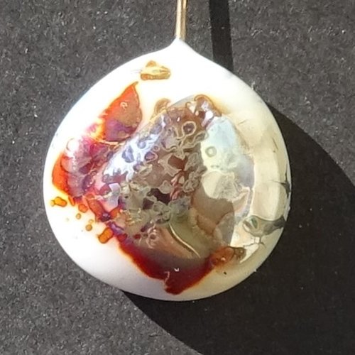 Headpin en verre de murano, lampwork, verre de murano, perl.5212