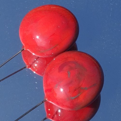 Headpins verre filé, lampwork, verre de murano, perl.4231