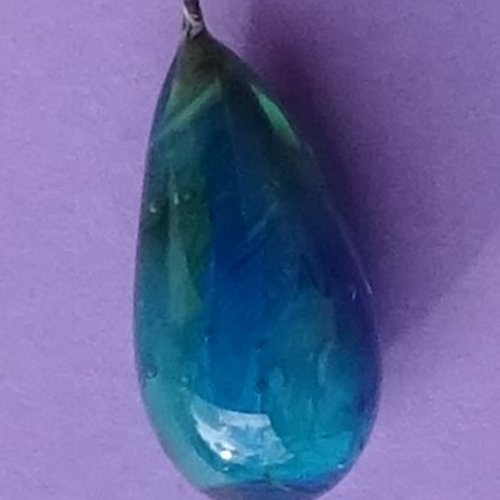 Headpin, verre filé, lampwork, verre de murano, perl.5250