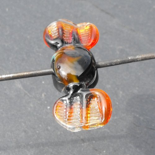 Perle bonbon en verre filé perl.1711