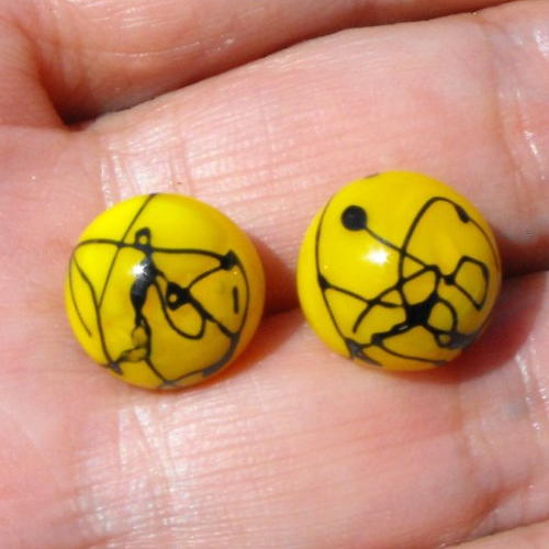 Boutons en verre de murano perl.2132