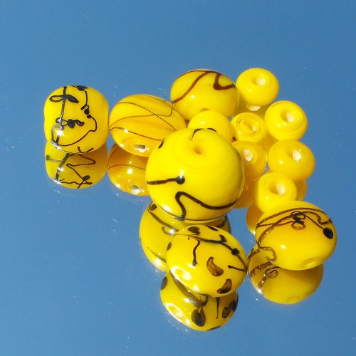 Assortiment de perles en verre de murano perl.2131