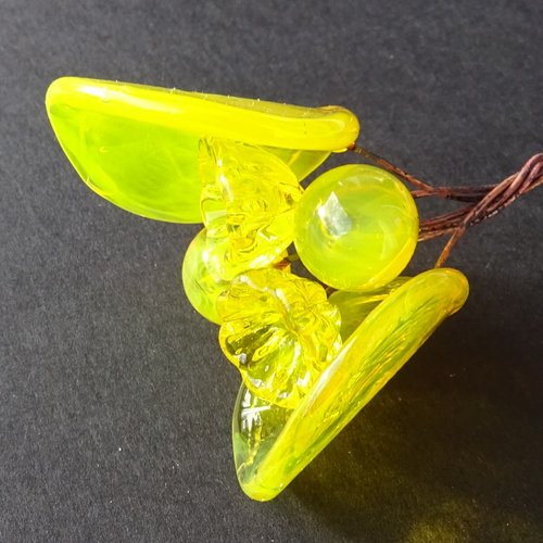 Headpins en verre filé, lampwork, verre de murano, perl.5280