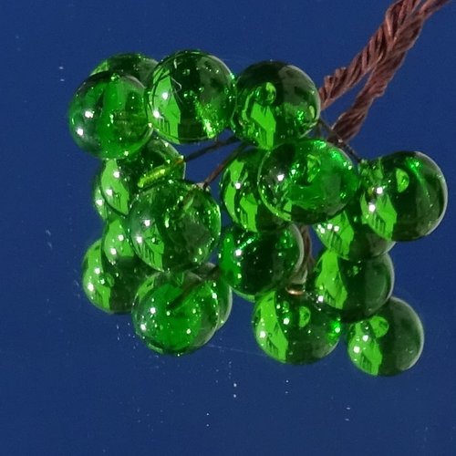 Lot de 10 headpins en verre filé, lampwork, verre de murano, perl.6504