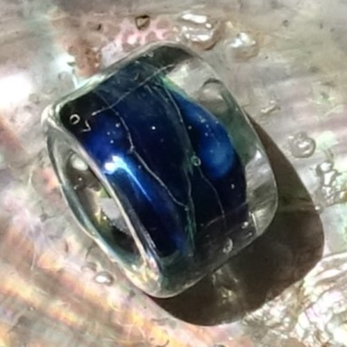 Dreadperle, verre filé, verre de murano, perl.5639