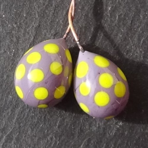 Headpins verre filé, lampwork, verre de murano, perl.5665