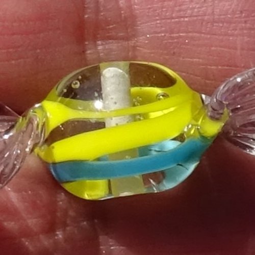 Perle bonbon en verre filé perl.5693