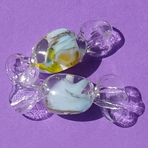 Perles bonbons en verre filé perl.5695