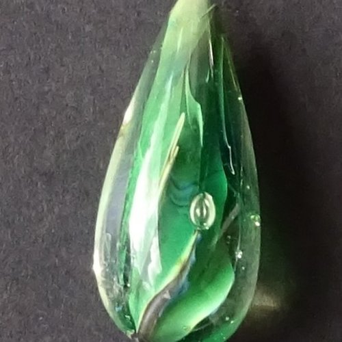 Headpin, verre filé, lampwork, verre de murano, perl.5276