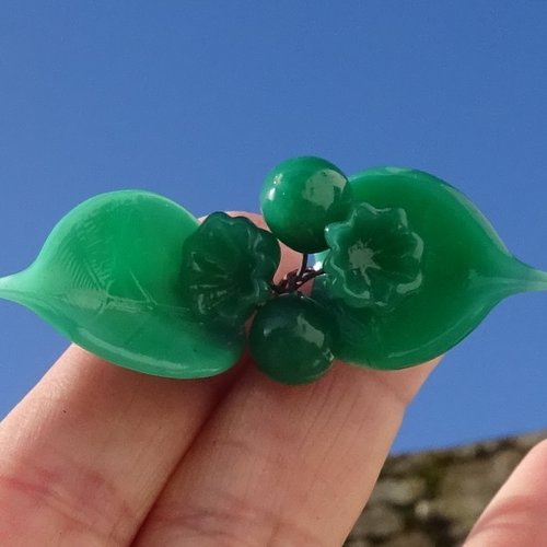 Headpins en verre filé, lampwork, verre de murano, perl.6521