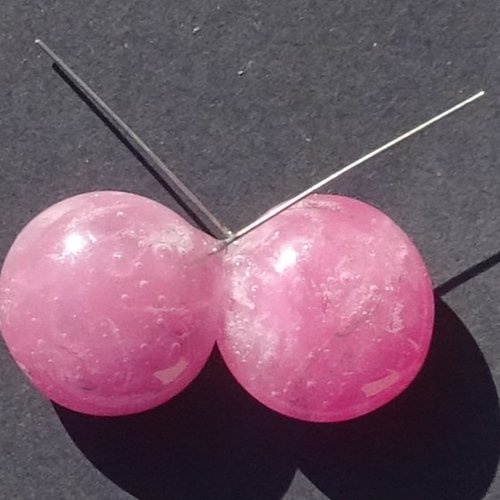 Headpins verre filé, lampwork, verre de murano, perl.5392