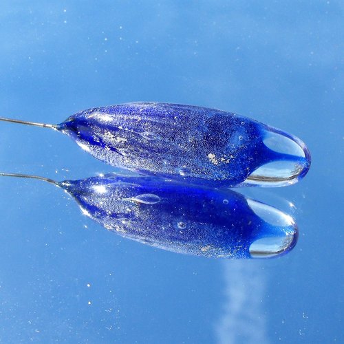 Goutte en verre de murano perl.2053