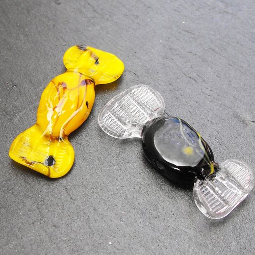 Perles bonbons en verre filé perl.2091