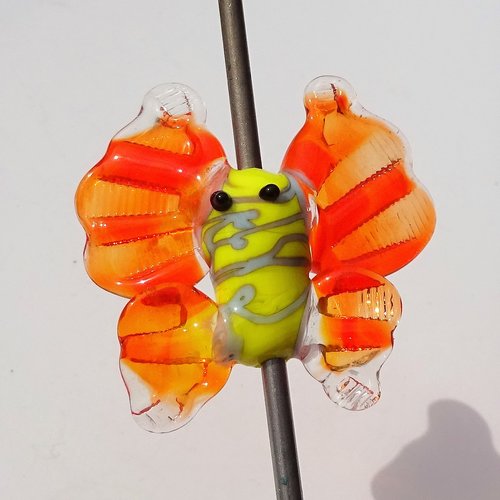 Perle papillon en verre filé perl.2368