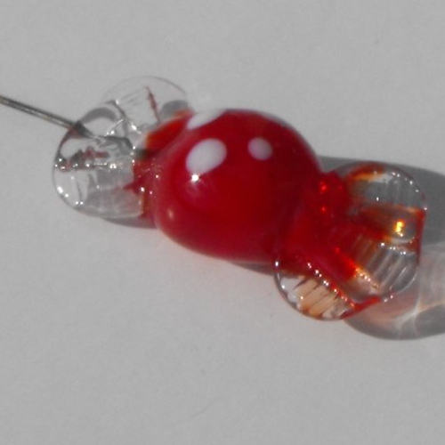 Perle bonbon en verre filé perl.0925