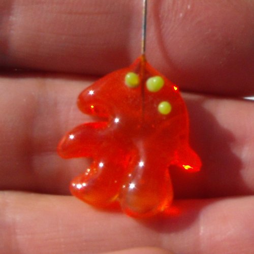 Goutte en verre de murano perl.0905