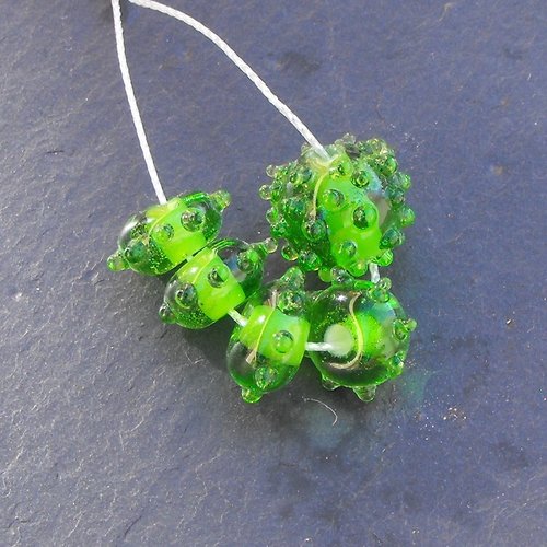 Assortiment de perles en verre filé perl.1450