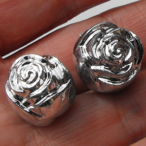 Lot de 10 perles fleur perl.1514