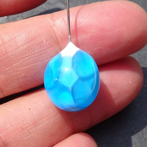 Goutte en verre de murano perl.2440