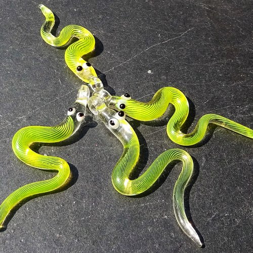 Lot de serpents en verre perl.2600