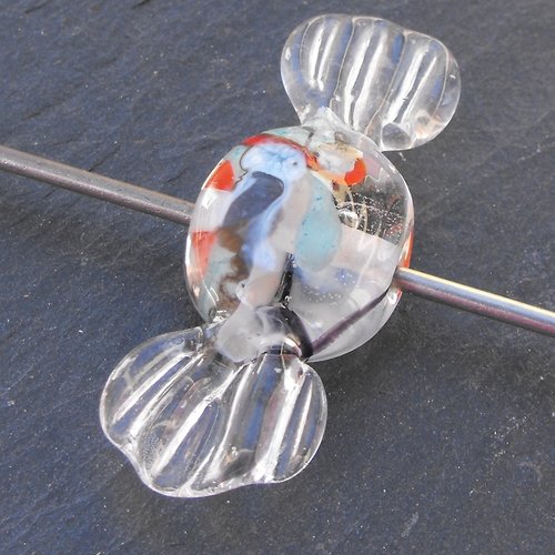 Perle bonbon en verre filé perl.1866