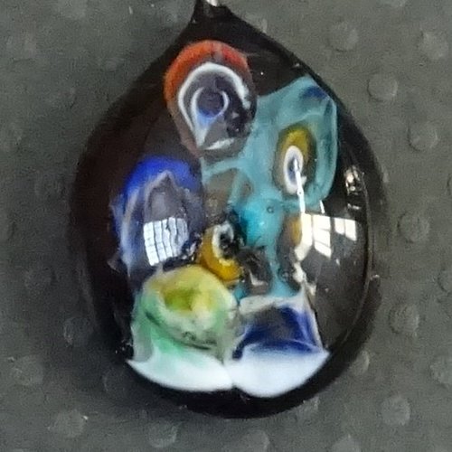 Headpins verre filé, lampwork, verre de murano, perl.4608