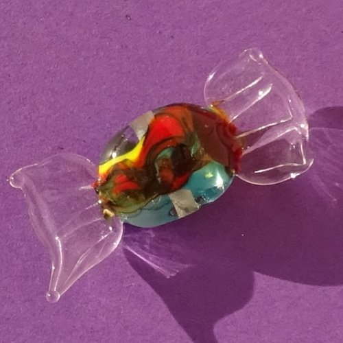 Bonbon en verre de murano perl.5750