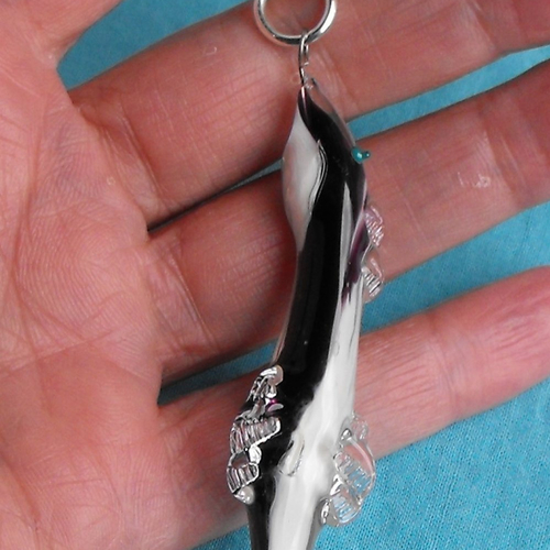 Poisson en verre de murano perl.0356