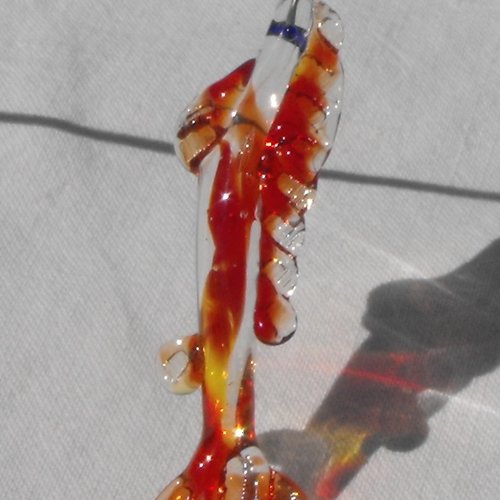 Poisson en verre de murano perl.0581