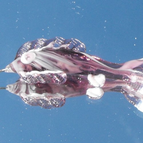 Poisson en verre de murano perl.0573