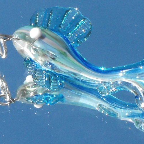 Poisson en verre de murano perl.0578