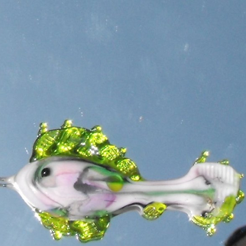 Poisson en verre de murano perl.0565
