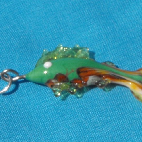 Poisson en verre de murano perl.0566