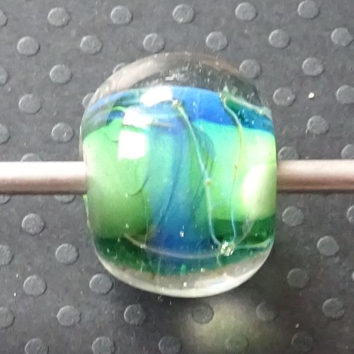 Perle verre filé, lampwork, verre travaillé, perl.4057
