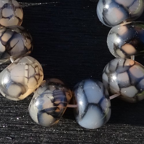 Perle sur tige en verre filé perl.4028