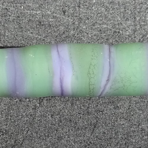 Grande perle cylindre, verre de murano, lampwork, verre filé,  perl.3710