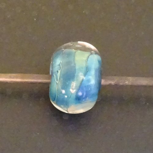 Jolie perle ronde, verre de murano, lampwork, verre filé,  perl.4118