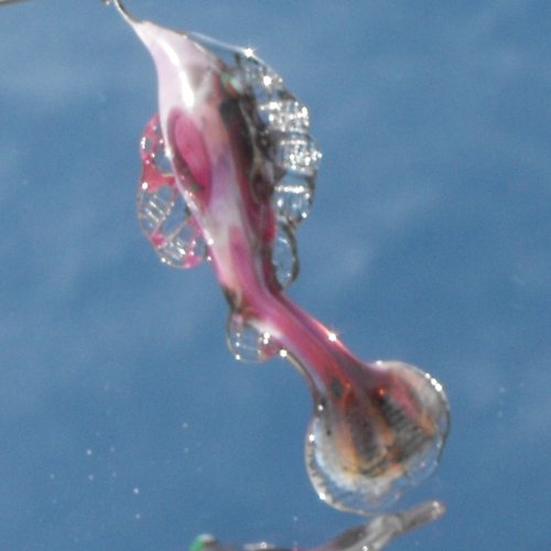 Poisson en verre de murano perl.0564