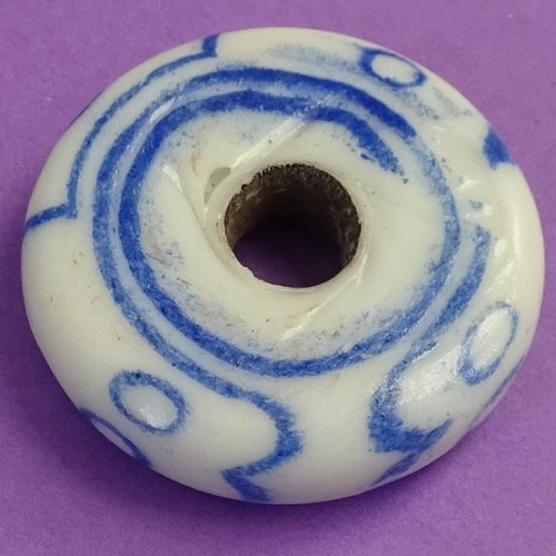 Perle donut en verre perl.4600
